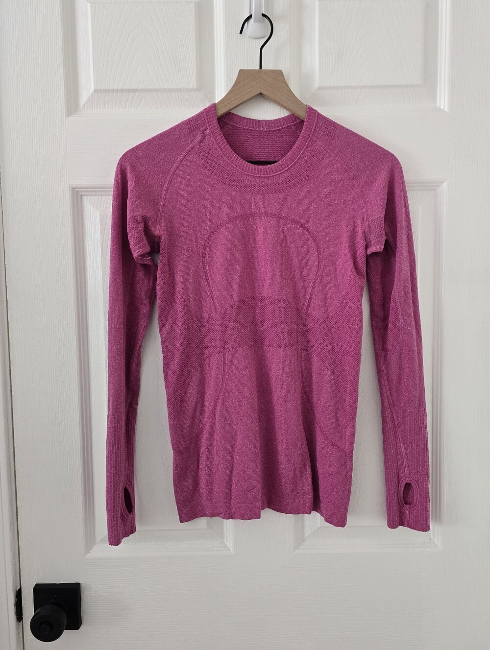 Lululemon Swiftly Tech Long Sleeve Shirt In Raspberry Size 6 - Picture 2 of 5